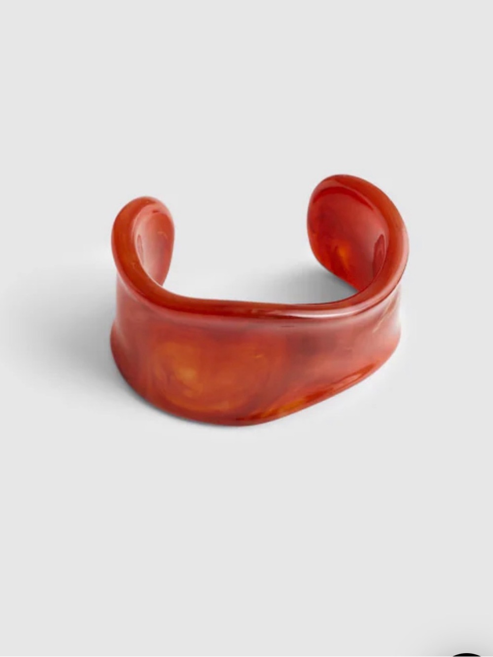 Madewell Resin Sculptural Wide Cuff Bracelet